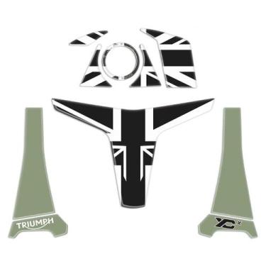 Imagem de Protetor Adesivo Kit Ignição Compatível Tiger 800 Xcx 2020 - Resinado 