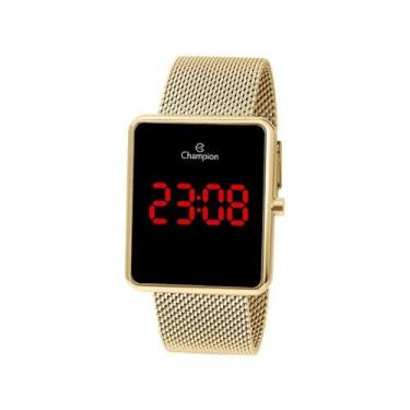 Imagem de Relógio Masculino Digital Dourado Champion Ch40080V