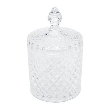 Imagem de Potiche Bomboniere De Cristal Decorativo Com Tampa Litt 17,5cm Para Me