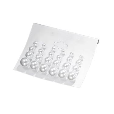 Imagem de Brincos de pérola, 12 pares de brincos de bola de pérolas brancas hipoalergênicas para mulheres, presentes de casamento, aniversário e Natal