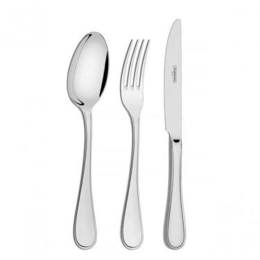 Imagem de Faqueiro Tramontina Firenze Em Inox Com Facas De Mesa Forjadas Sem Estojo 101 Peças