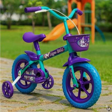 Imagem de Bicicleta Infantil Aro 12 com Rodinhas até 20 KG TRACK