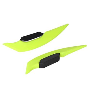 Imagem de ZJchao Carenagem de Motocicleta, Asa de Spoiler Universal Motocicleta Lateral Aerodinâmico Asa Spoiler de Fibra de Carbono Com Design Elegante para Todas As Bicicletas Elétricas, ATV (Verde