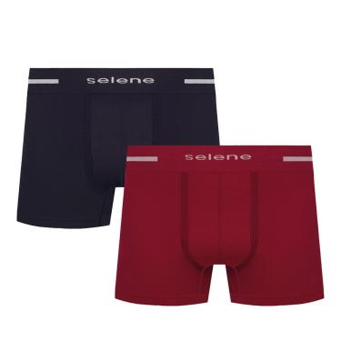Imagem de Kit 2 Cuecas Boxer Selene Sem Costura Masculina
