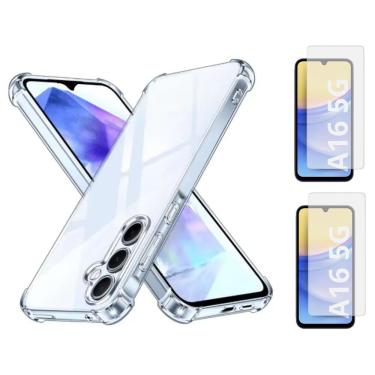 Imagem de Capa Capinha Silicone + 2 Películas Vidro Para Samsung A16