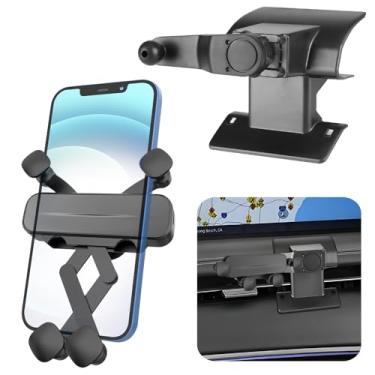 Imagem de LUNQIN Suporte de telefone de carro para Genesis GV70 2022 2023 2024 2025, eletrificado GV70 2022-2025 acessórios automotivos decoração interior suporte celular celular smartphone