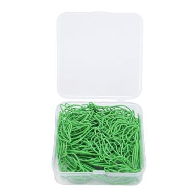 Imagem de GLOGLOW Clipes de Papel de Papel de Folha de 100pcs Clipes de Papel de Papel Clipes de Papel de Ferro Clipes Em Forma de Folha Verde Clipes de Marcadores para Cartões de Visita
