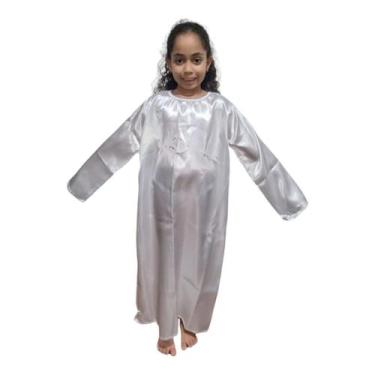 Imagem de Fantasia Anjo Túnica Infantil - Mundo Encantado Fantasias, Branco, P