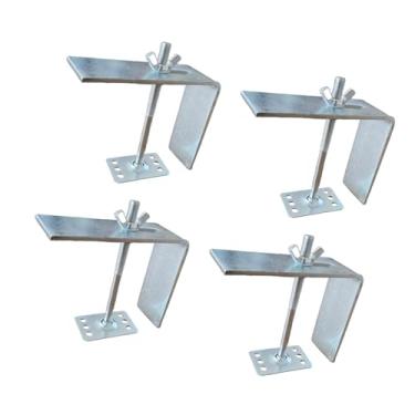 Imagem de BLWOTMOR 4 Peças de Suportes de Fixação de Bacia de Cerâmica para Borda de Pia de 6 Cm de Espessura Ou Mais, 6 Furos, 72T