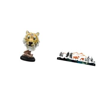 Imagem de Fenteer Estatueta de Escultura Animal Majestosa, Estátua Moderna para Entrada, Sala de Estar, Estante, Mesa, Corredor E Jardim, Cerca, área Externa, I