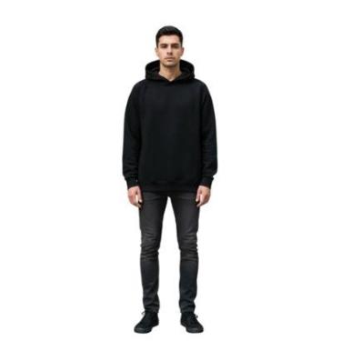 Imagem de BLUSÃO BOX MOLETOM MASCULINO ENFIM MALWEE PRETO-Masculino