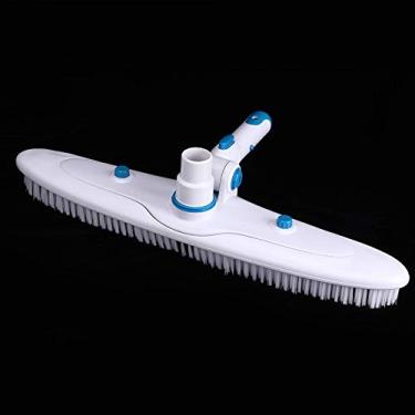 Imagem de Karlak Escova de Limpeza de Piscina Com Alça Ajustável, Capacidade de Limpeza Superior, Limpeza Fácil e Eficiente do Chão da Piscina, Pode Absorver a Sujeira na Escova para Uso