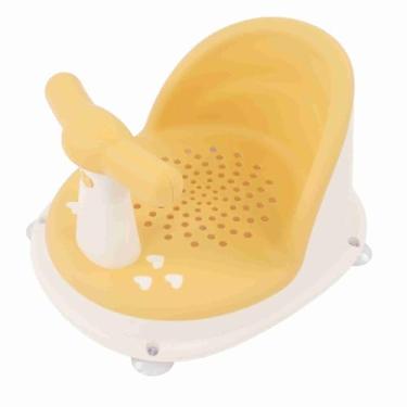 Imagem de aqxreight Inf Chuveiro Ch Dobrável Manuza Destacável Pp Banho à Prova de Pele para Banheiro do Banheiro Rosa Infravermelho Cadeira de Banho de Banheira à Prova de Banheira (Amarelo)