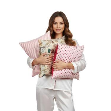 Imagem de Travesseiro lombar P/ VIAGEM - LÁTEX em flocos - capa temática - Latex