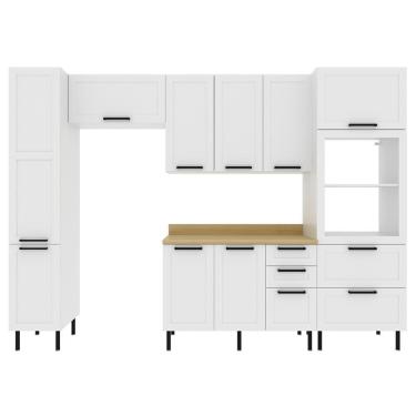 Imagem de Cozinha Modulada 6 Pecas 190 Cm Mdf  Tecno Mobili.