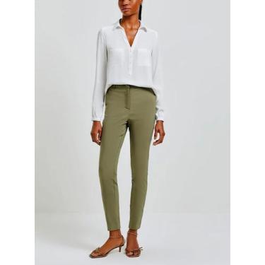 Imagem de Calça Alfaiataria Hering K0VU Feminina Básica Bolsos Viscose T. 36/48,