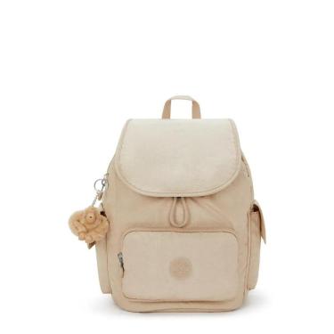 Imagem de Mochila Kipling City Pack S Sparkled Beige-Feminino