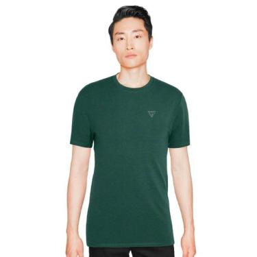 Imagem de Camiseta Guess Masculina Light Icon Alpine Groove Verde Escuro, L/G