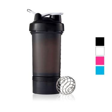 Imagem de Garrafa Coqueteleira Shakeira 450ml com Esfera Misturadora e Compartim