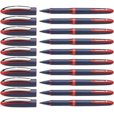 Imagem de Schneider Caneta esferográfica One Business, 0,6 mm, vermelha, caixa com 10 (183002)