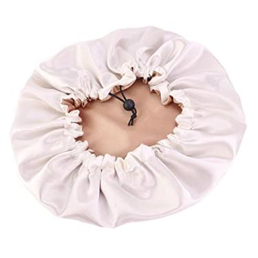 Imagem de Newmind Mulheres Bonnet Reversível Ajustável Sono Cap Bonnet Hat , Cáqui