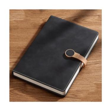 Imagem de Requintado Caderno de couro Wirebound Notebook A5 Governado Notepad Diário Diário para Casa, Escola e Escritório 240 páginas/120 folhas Portátil