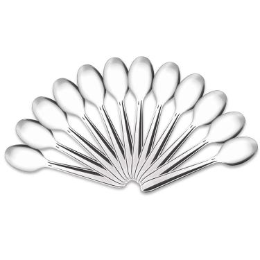 Imagem de Jogo de Colheres de Café Brinox Turim 12 Peças Aço Inox Polido com Friso