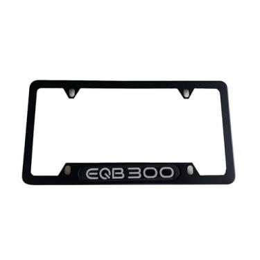 Imagem de AJSDFGSH 1 capa de moldura de placa de licença para acessórios de carro de caminhão de aço inoxidável EQB300 preto, SHFG24