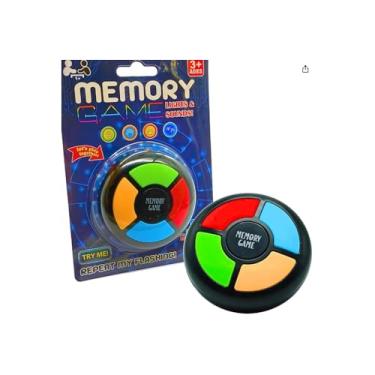 Imagem de Jogo da Memória Eletrônico com Luz e Som, Material ABS, 10cm, Interativo, Requer 2 Pilhas AA, para Crianças Acima de 3 Anos