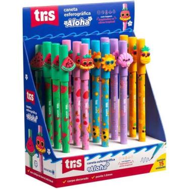Imagem de Caneta Esferografica TRIS Aloha 1.0MM 5 Modelos DP.C/15 - Summit