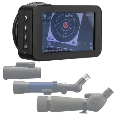 Imagem de Câmera com telescópio monocular com telescópio, disparo universal com vídeo HD 4K ao vivo sem fio ajustável, câmera inteligente para tiro ao alvo, caça e acampamento, caminhadas, viagens de vida
