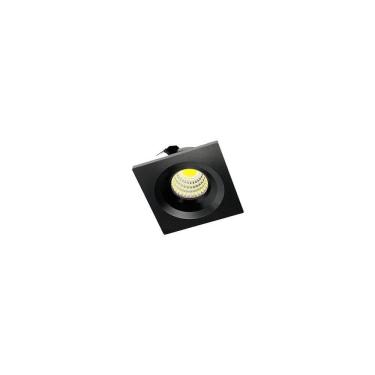 Imagem de Spot De Embutir Para Móvel Nordecor Elysa Mini Quadrado Led 3w Bivolt Preto 3000k Luz Amarela