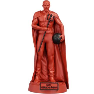 Imagem de Estátua Exu Gira Mundo Imagem Umbanda Candomblé (Cor Sanguis Obscurus)