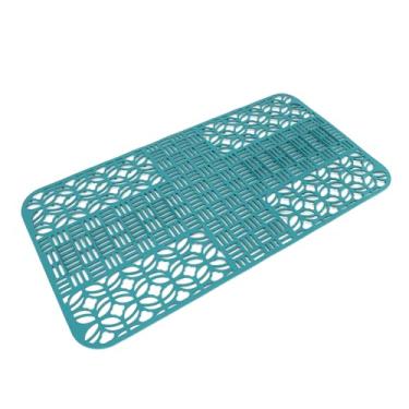 Imagem de Domary Tapetes de Pia de Silicone Com Calor, Protetores de Pia Ocos Quadrados de Tamanho Grande Antiderrapante para Cozinha, Tapete de Pia Dobrável Cortável para Melhor Ajuste, 35x66cm (Verde)