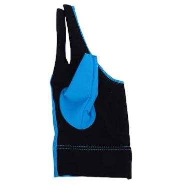 Imagem de RiToEasysports Luva de Piscina, Luva de Piscina de 3 Dedos para Mão Esquerda Com Fibra de Poliuretano Respirável para Treinamento de Competição, Design de Aderência Aprimorado (BLUE)