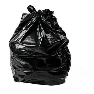 Imagem de Saco De Lixo Preto/Sacola De Lixo 100 Litros com 100 unidades para Banheiro e Outros Ambientes - Saco Para Lixo com Várias Micragens(0.12 Micras)