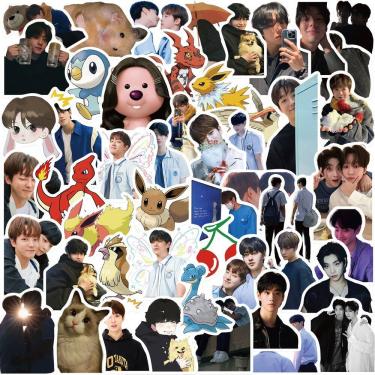 Imagem de Adesivos Loves For Loves Sakes, vinil impermeável, 50 unidades