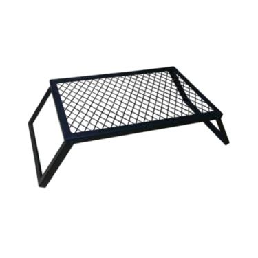 Imagem de Ｂｅｓｇａ Grelha dobrável para fogueira, bandeja de resfriamento para bolo, grelha para cozinhar, grelha para churrasco, acampamento para aventuras de pesca e