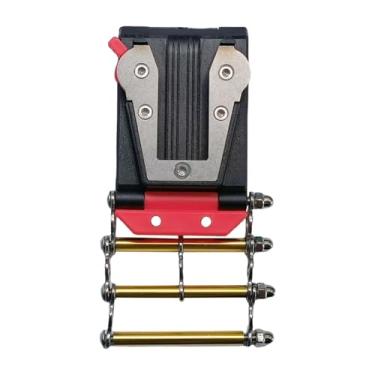 Imagem de Stgfyxgs Suporte para fita métrica com base para cinto, fácil de usar, acessório de metal, suporte de cintura para eletricista, acesso rápido, Td Corrente Esquerda