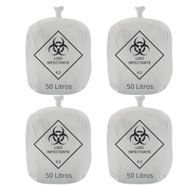 Imagem de Kit 400 Unidades Saco de Lixo Hospitalar Infectante Rava 50L