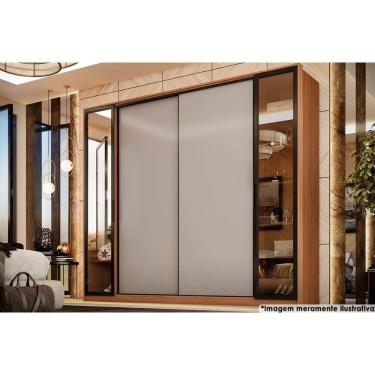 Imagem de Guarda Roupa Casal 4.4 Laredo Flex Nogueira-nogueira Ou Nude - Demóbile