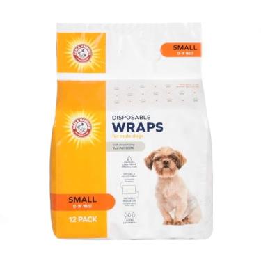 Imagem de Arm & Hammer Fraldas de cachorro para animais de estimação para mulheres, tamanho pequeno, 72 unidades | Fraldas de cachorro ultra-absorventes e ajustáveis para meninas com proteção à prova de vazamento e indicador de umidade