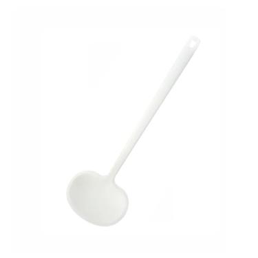 Imagem de Espátula redonda profissional de silicone, utensílio de cozinha para cozinhar e virar (1, branco, P)