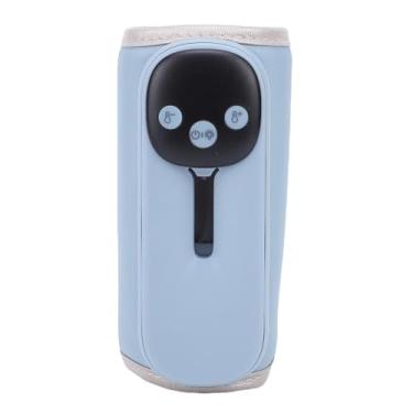Imagem de Heayzoki Aquecedor de Mamadeiras Portátil para Viagens, Aquecedor de Leite Rápido Recarregável Com 11 Configurações de Temperatura, Função de Memória Com Luz Noturna e Display LED para (Azul)