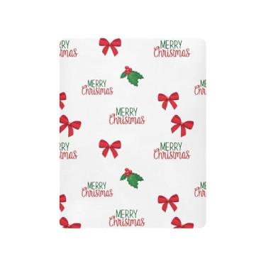 Imagem de Burbuja Lençol de berço para meninas e meninos, lençol de Natal macio respirável para berço padrão e colchões de cama infantil, 68,5 x 99 cm