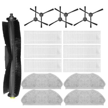 Imagem de Acessórios para aspirador robô - Escova rotativa + Escova lateral + Filtro HEPA + Pano de limpeza (peças de reposição), compatíveis com os modelos 360 S10, X100 MAX e 2pro.(007)