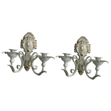 Imagem de Generic Castiçal de parede para vela, suporte para vela tipo candelabro para sala de estar estilo fazenda, Branco