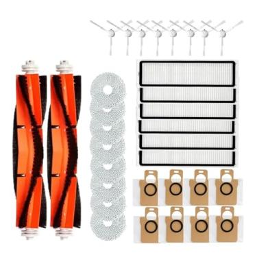 Imagem de Kit de acessórios com sacos para pó, filtros e lenços de limpeza - Compatível com os robôs aspiradores Xiaomi Mi Home Omni 1S/2/C102CN/B101CN/B116/X10+ e Dreame L10s Ultra/S10 Pro.(32pcs)