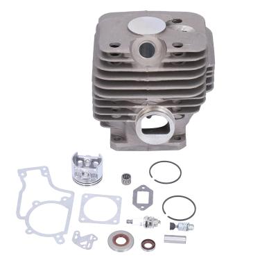 Imagem de ZAWELIYO Kit de Vedações de óleo de Juntas de Pistão de Cilindro de Substituição Durável para Peças de Motosserra MS381 038 MS 381, Liga de Alumínio + Ferro, 52 Mm, Acessórios de Motosserra para