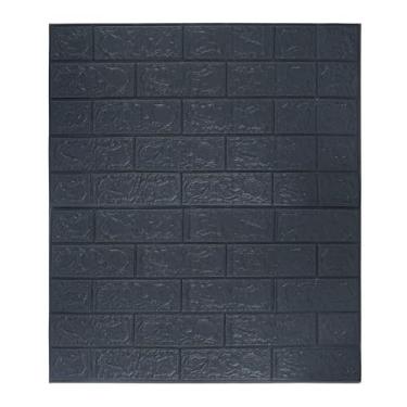 Imagem de Kit com 2 Placas Decorativas 3D, 70x77cm, Preta, PVC, 2mm Espessura